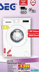 SEG CM 710 7 KG ÇAMAŞIR MAKİNESİ SEG CM 710 7 KG ÇAMAŞIR MAKİNESİ